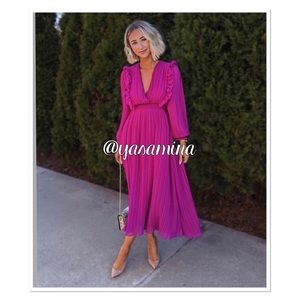 Zara Purple Midi Dress